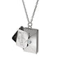 Stainless Steel Envelope Pendant Necklace Metal Waterproof Jewelry For Women